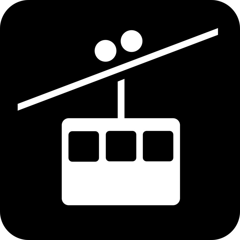 clipart of the cablecar sign