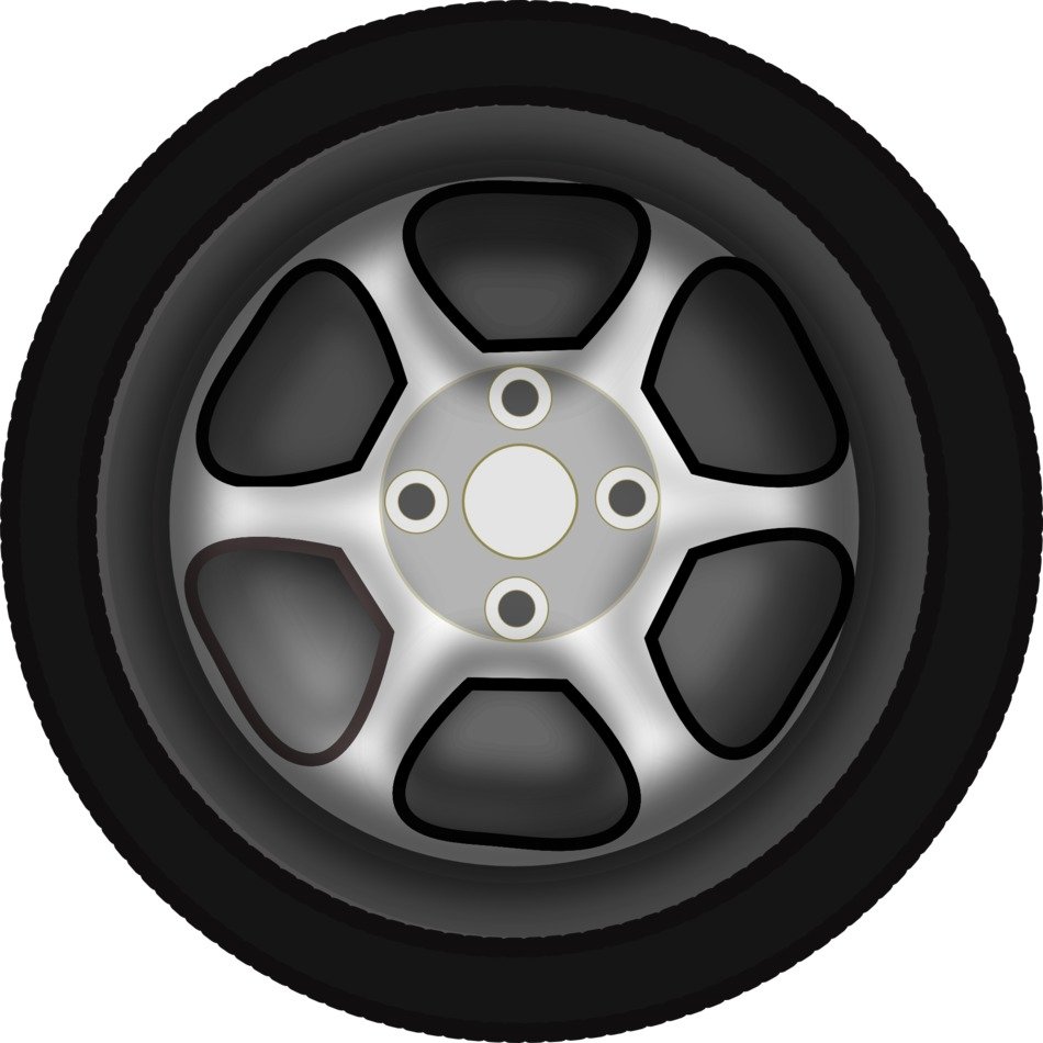 clipart of the tyre wheel