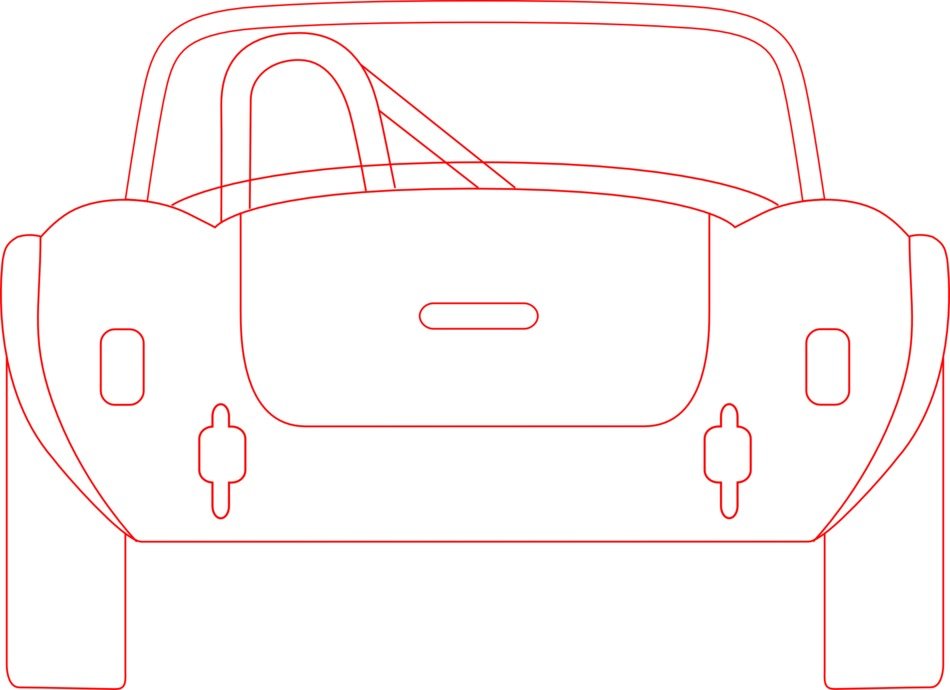 vehicle layout as sketch