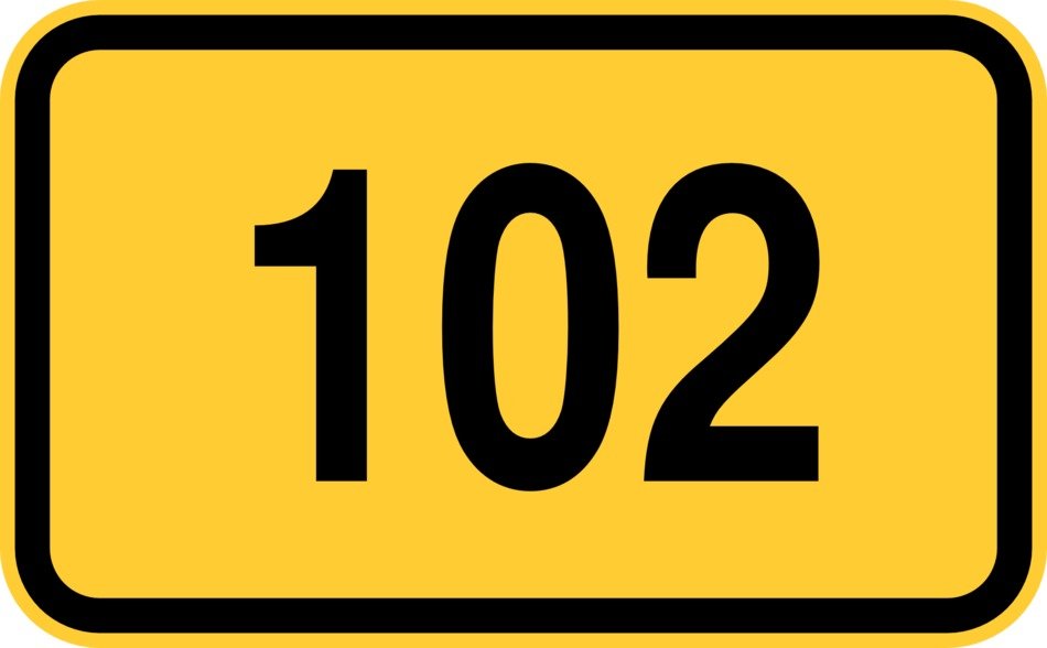 road sign 102