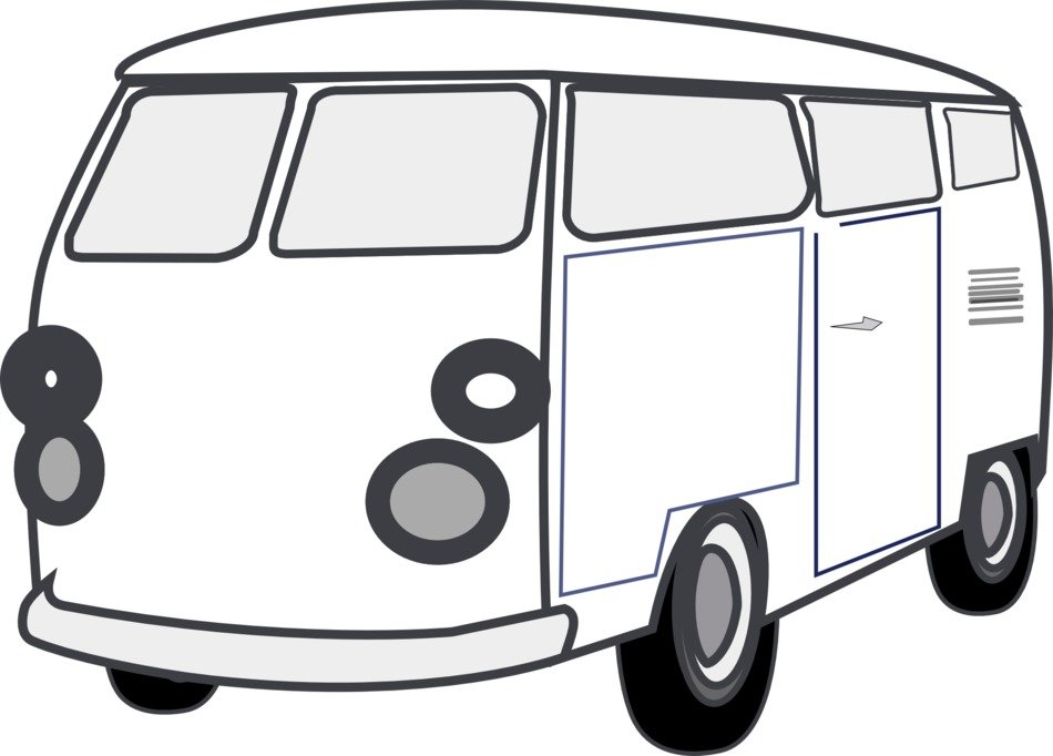 graphic image of a white car for traveling