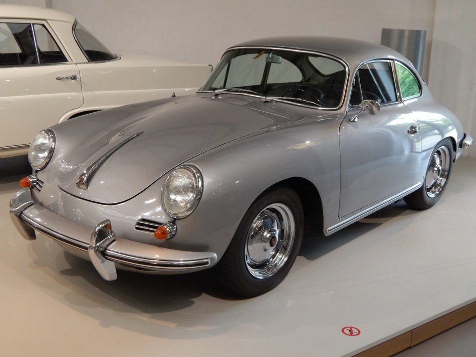 gray retro car