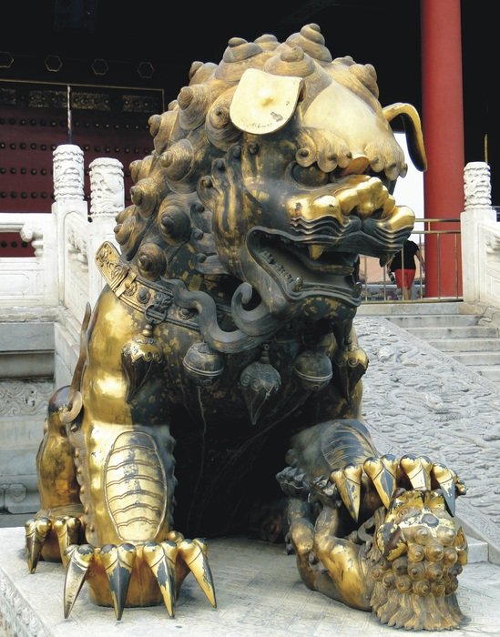 Lion in the national museum in china