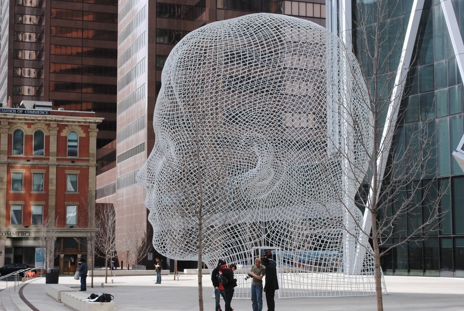 head monument in Calgary