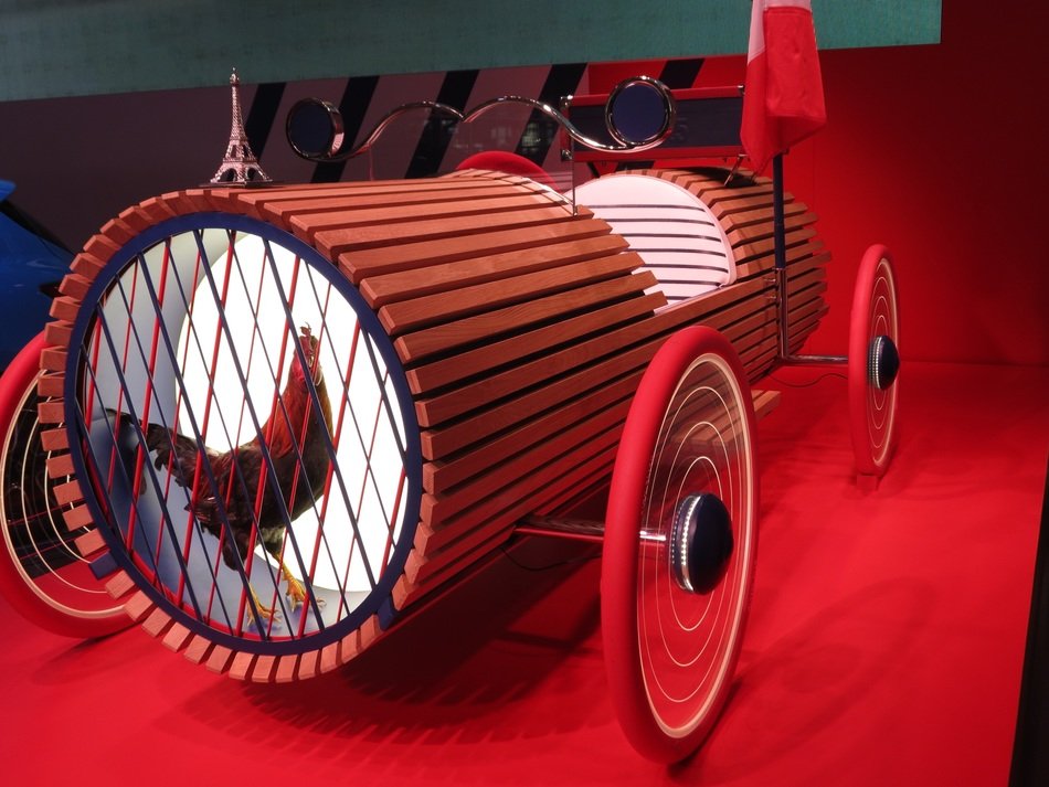 Renault vintage car as exhibit