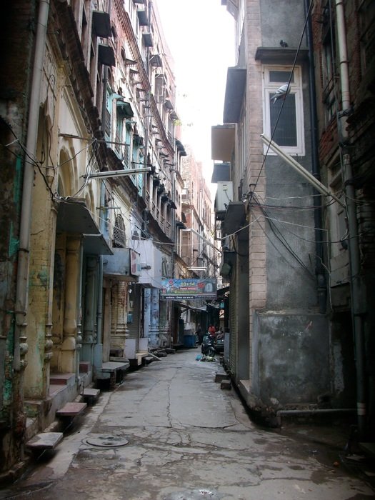 Picture of old street in India