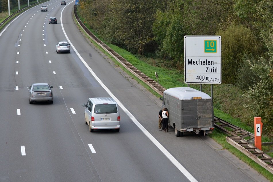 panoramic view of the autostrade