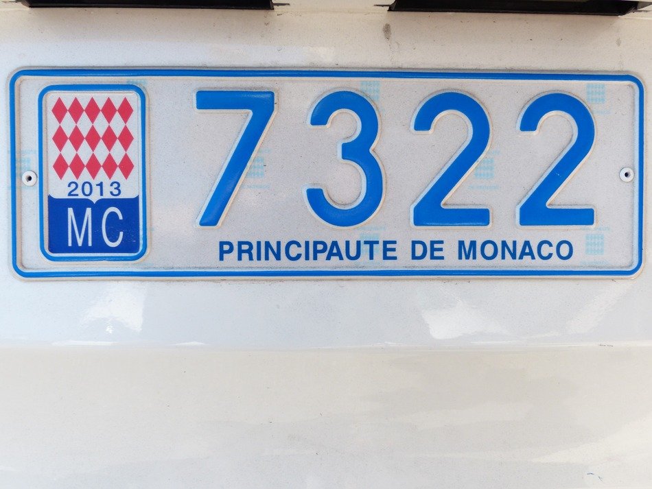 car number 7322 in Monaco