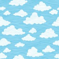 Clouds seamless pattern N26