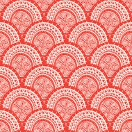 round red patterns with flowers N2