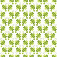 Seamless decorative floral pattern with clover N16