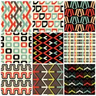 Retro style abstract seamless pattern N4
