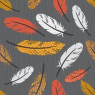Seamless pattern with feathers N63