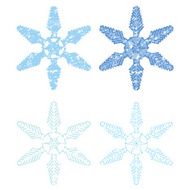 Grunge Snowflakes - set 04 of 09