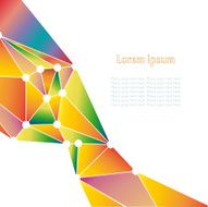 Abstract geometric background template with place for your text