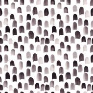 Hand painted seamless watercolor vector background in black and white