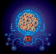 Fantasy eyes ball tree