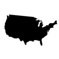 vector map of United States N2
