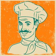 Retro Screen Print Chef