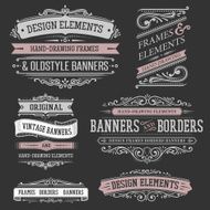 vintage frames and design elements N65