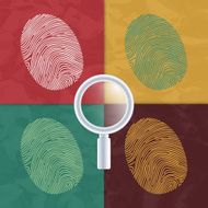 Fingerprint Identity Concept