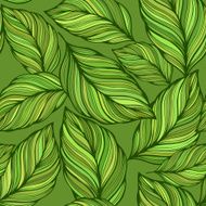 Seamless green leaves background N6