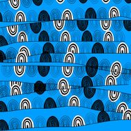 abstract shape with blue background