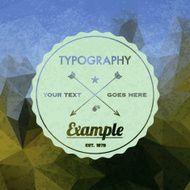 Trendy Faceted Abstract Geometric Hipster Background N9