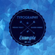 Trendy Faceted Abstract Geometric Hipster Background N10