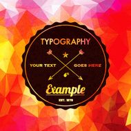 Trendy Faceted Abstract Geometric Hipster Background N12