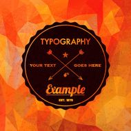 Trendy Faceted Abstract Geometric Hipster Background N13