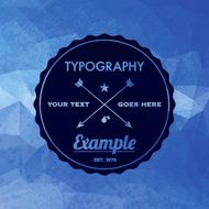Trendy Faceted Abstract Geometric Hipster Background N14
