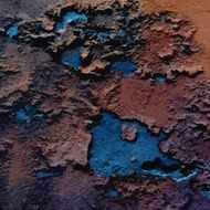 Grunge Orange and Blue background Square Vector