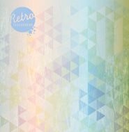 Light pastel colored Retro colorful triangle pattern background