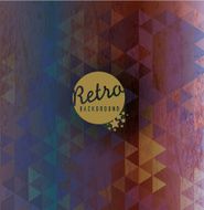 Retro colorful triangle pattern background