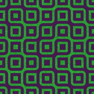 Seamless abstract green glitter design on purple paper