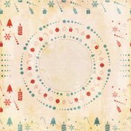 Semi-Seamless Grunge Vector Christmas Background N2