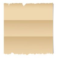 Vintage folded paper