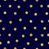 Seamless polka dot golden pattern N4
