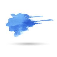 Blue watercolor stain Template for text or graphics N2