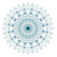 Mandala Round Ornament Pattern N24