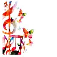 Colorful music background N16