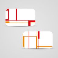 Vector business-card set for your design N475