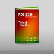 Modern abstract brochure as book N18