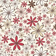 Seamless pattern with abstract flowers Vector illustration N2
