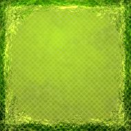 Green grunge background Abstract vintage texture with frame and N22