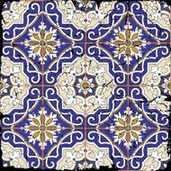 Gorgeous seamless patchwork pattern from grunge Moroccan tiles ornaments N2