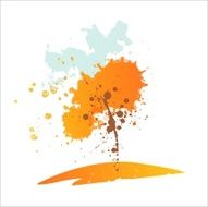 Abstract Autumn Tree Vector illustration N2