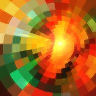 Colorful abstract mosaic mottled background