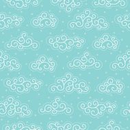 Seamless pattern with clouds N13